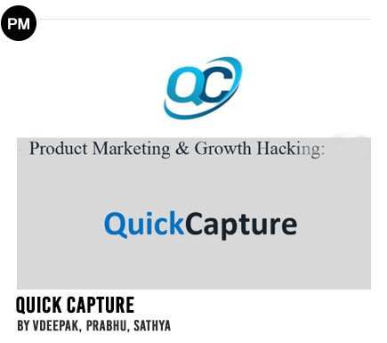 QUICK CAPTURE Product Marketing