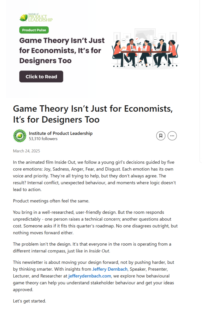 game theory design