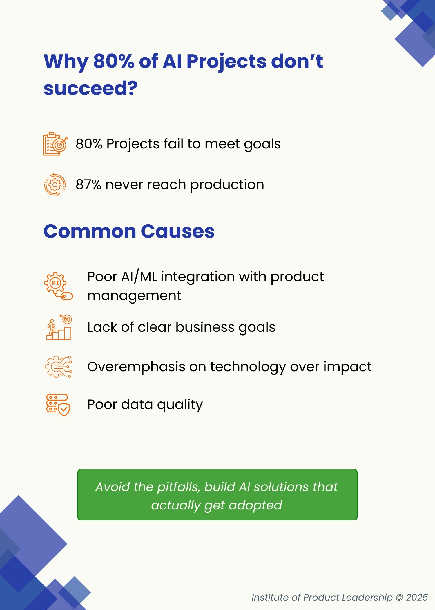 How to Avoid the Common Pitfalls That Cause AI Projects to Fail