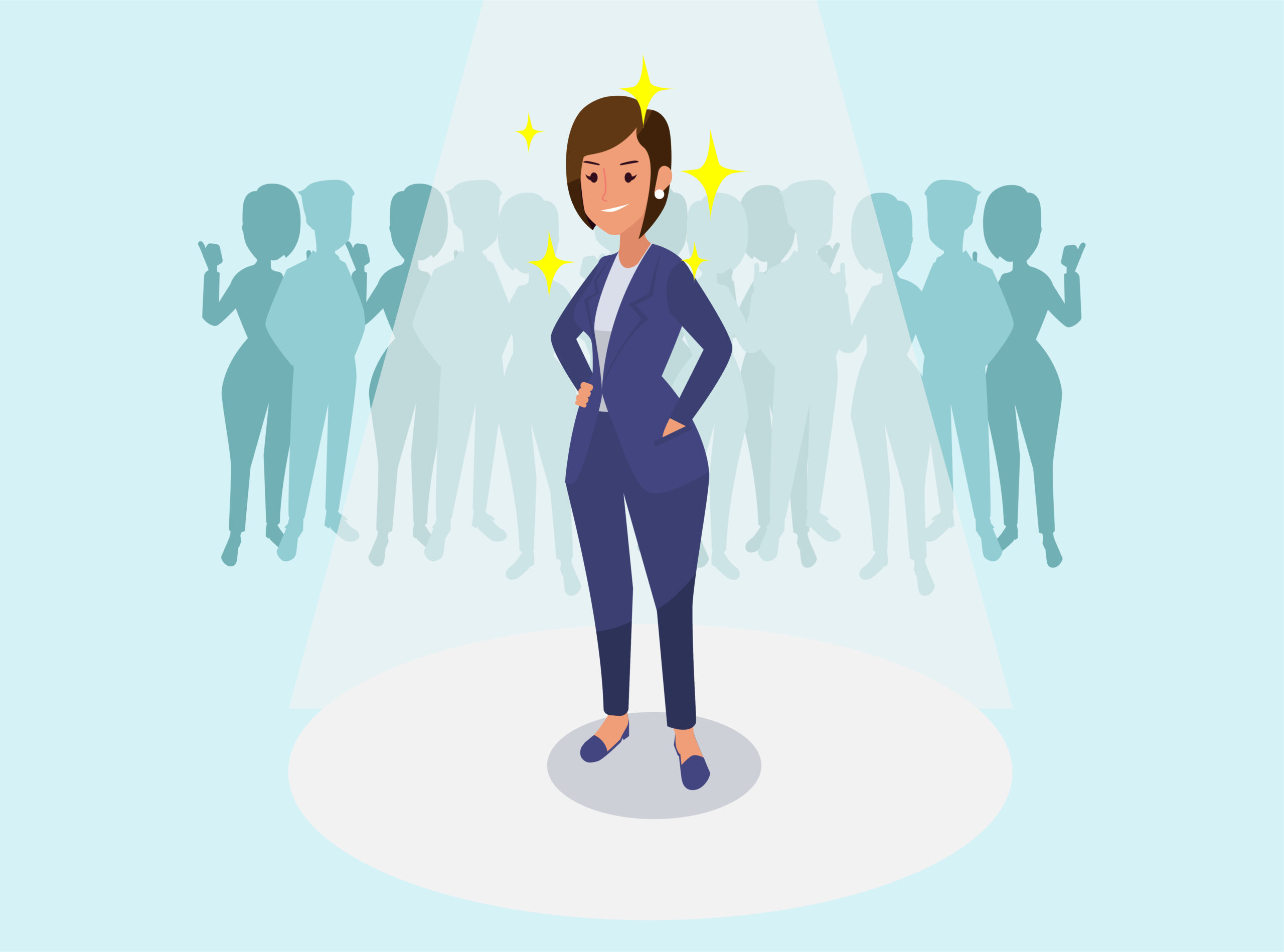 Confused to Confident Product Leader Illustration