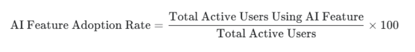 AI Feature Adoption Rate Formula