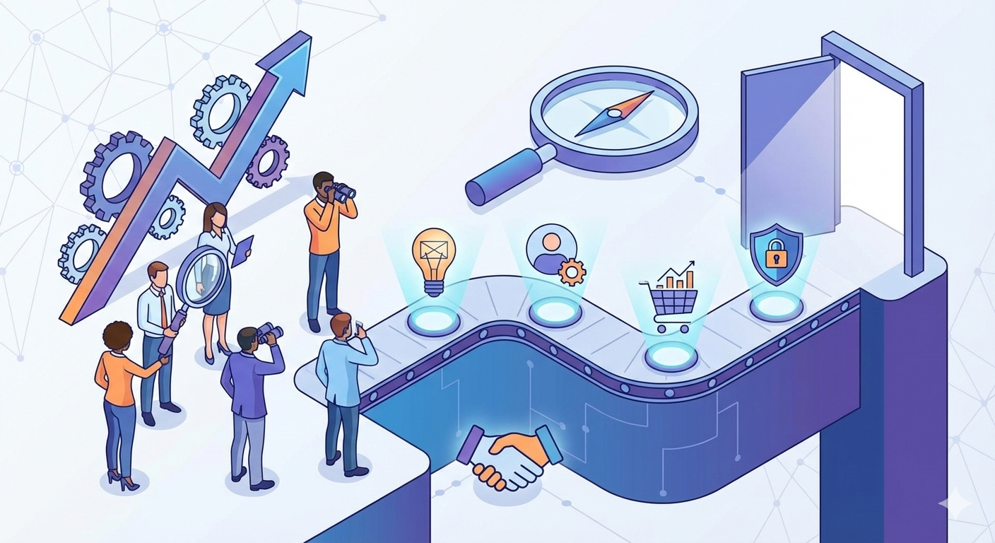 Illustration of product management hiring market trends and recruitment shifts