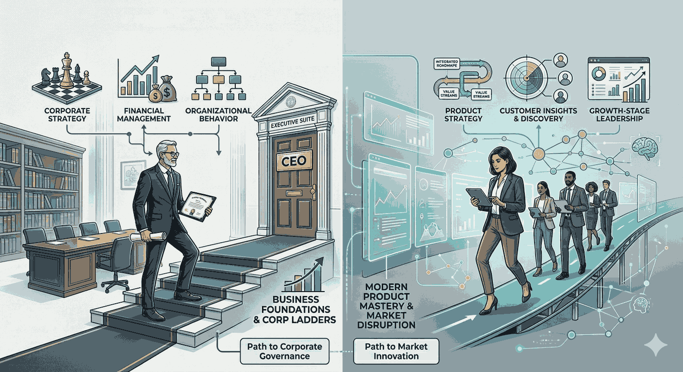 Traditional Executive MBA vs Product Leadership Executive MBA