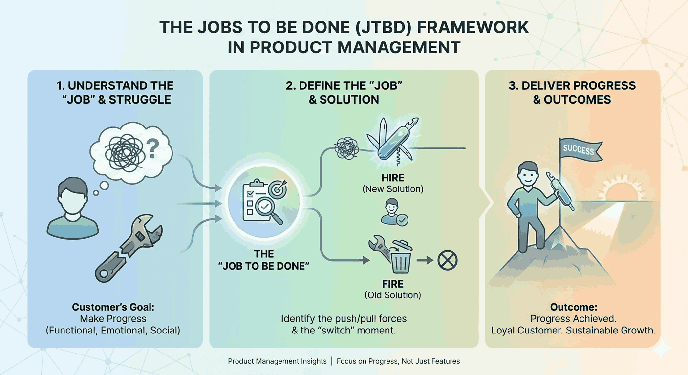 Jobs To Be Done Framework Explained with Real Product Examples
