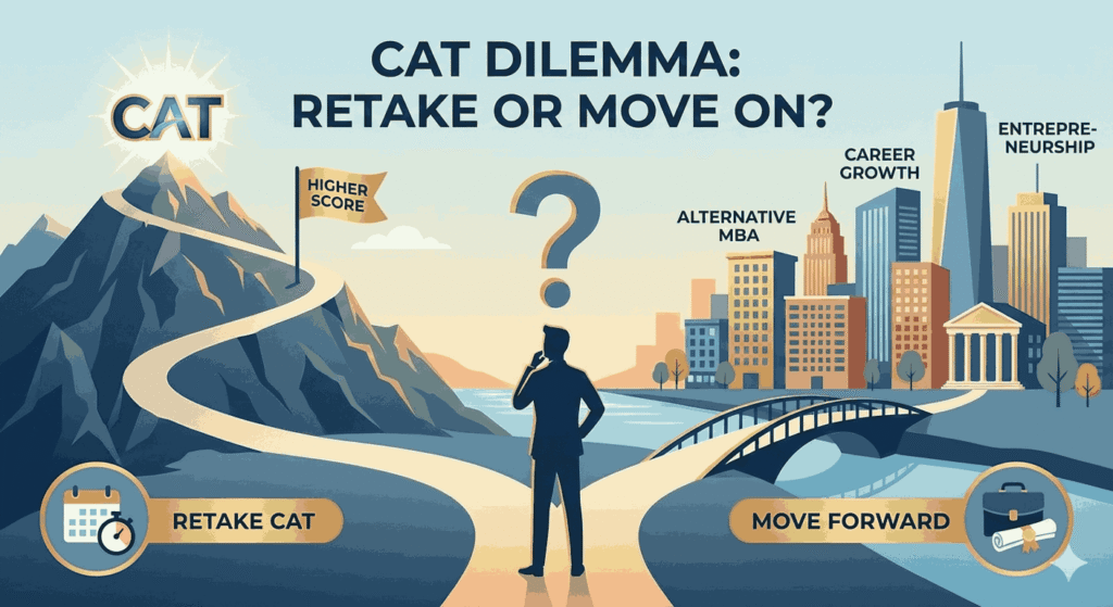 Choosing between retaking CAT or moving forward to career growth
