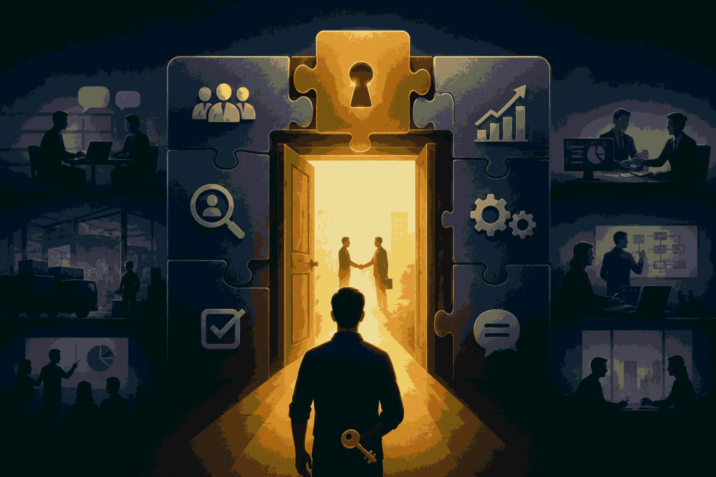 B2B product management strategy showing customer insights, workflows, and business collaboration