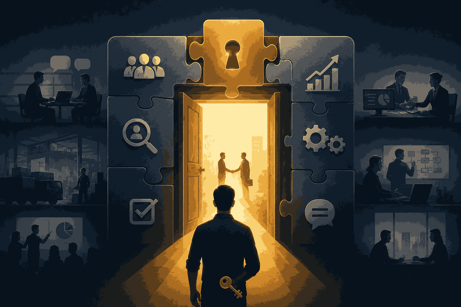 B2B product management strategy showing customer insights, workflows, and business collaboration