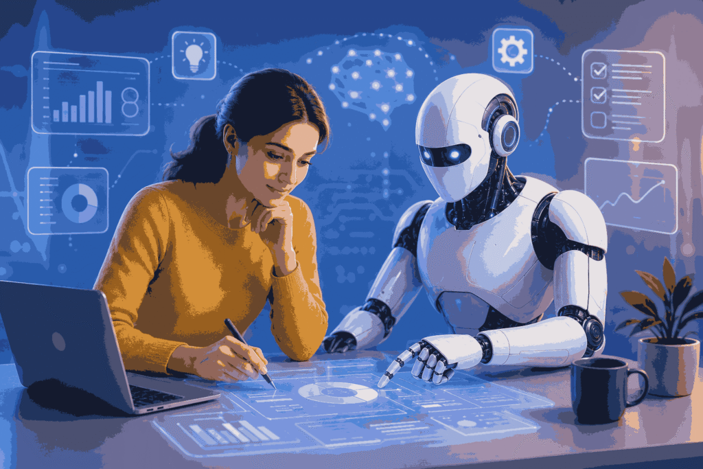 Future of human-AI collaboration with people and AI working together on innovation