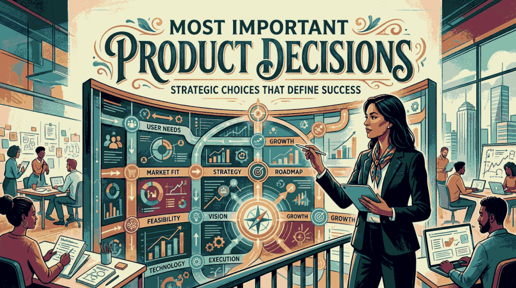 Most Important product decisions working professional Illustration