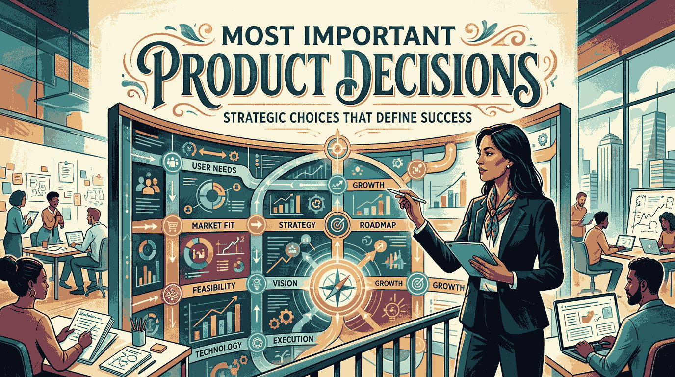 Most Important product decisions working professional Illustration