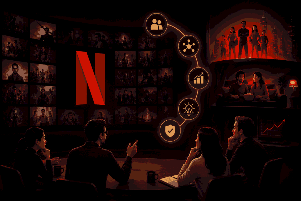 Product leadership lessons from Netflix on innovation, culture and growth Illustration