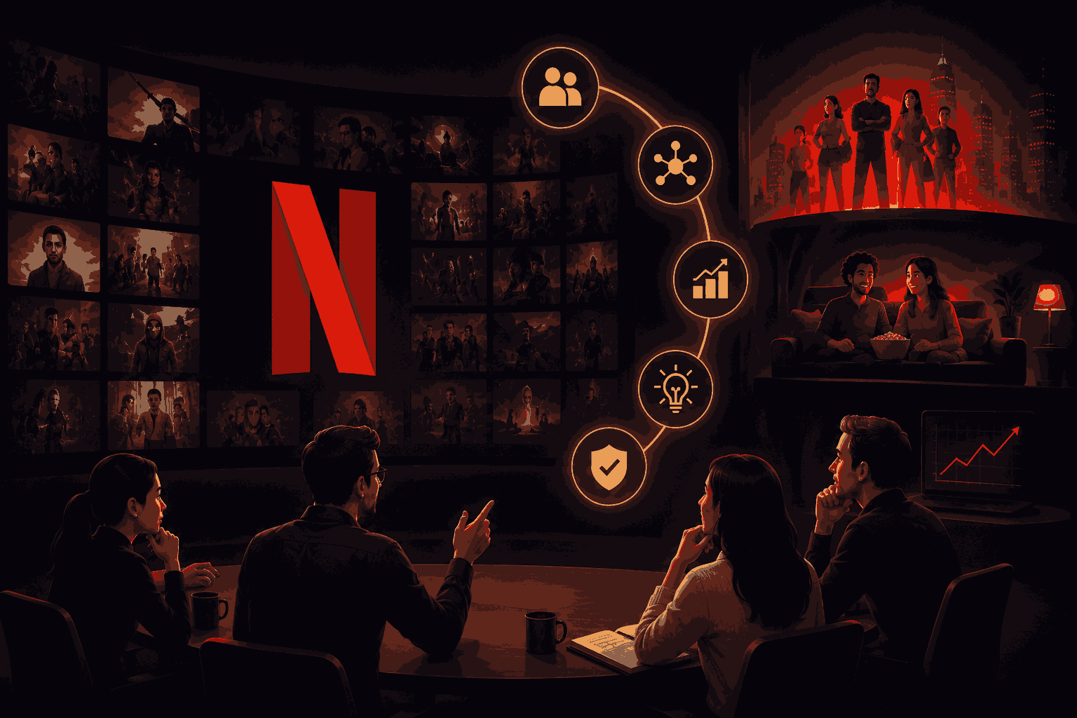 Product leadership lessons from Netflix on innovation, culture and growth Illustration