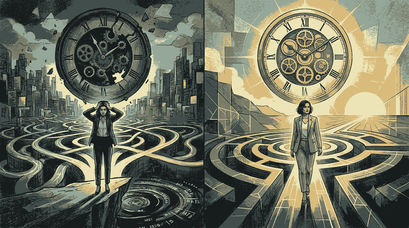 Splitscreen illustration of Decision-Making Problem