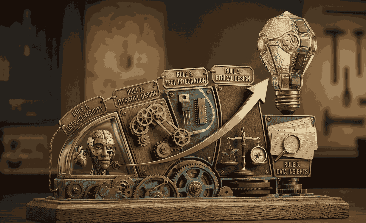 illustration showing key rules of product innovation and strategic thinking