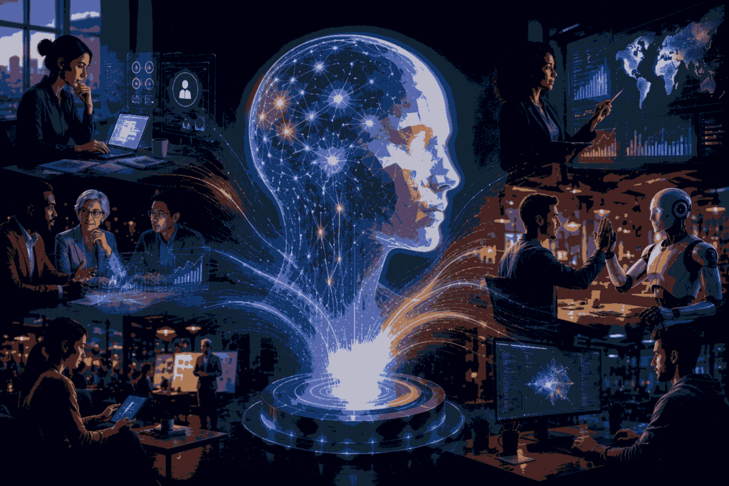 AI transforming management careers through collaboration, innovation, and digital leadership
