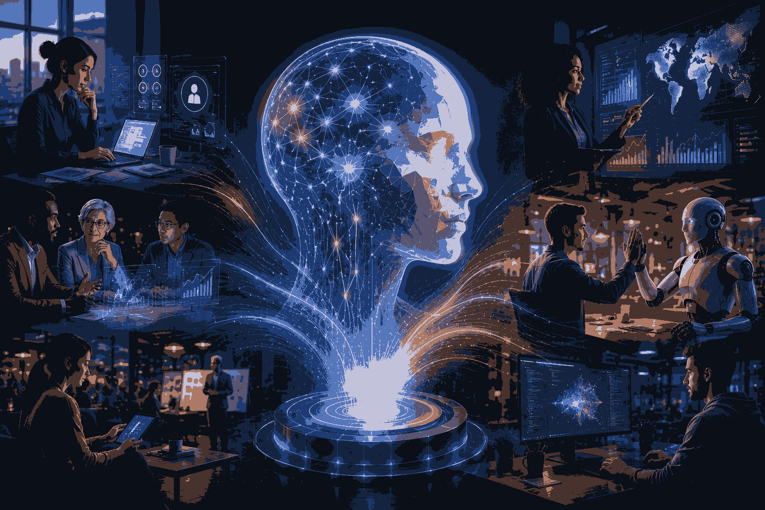 AI transforming management careers through collaboration, innovation, and digital leadership