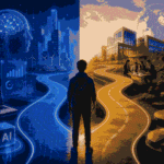 MBA in AI and Technology Management career paths with future-focused learning choices Illustration
