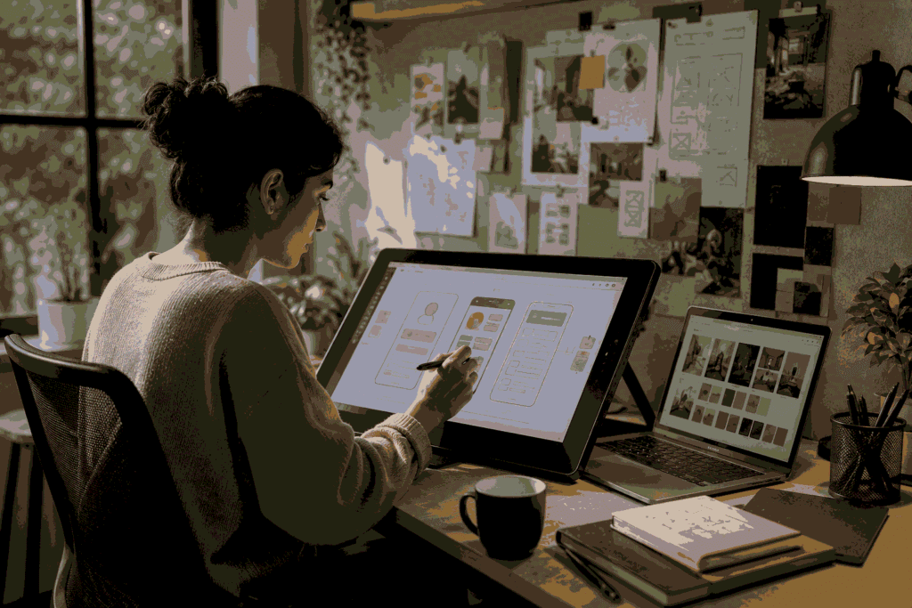 Professional learning environment for AI UX UI design courses in India