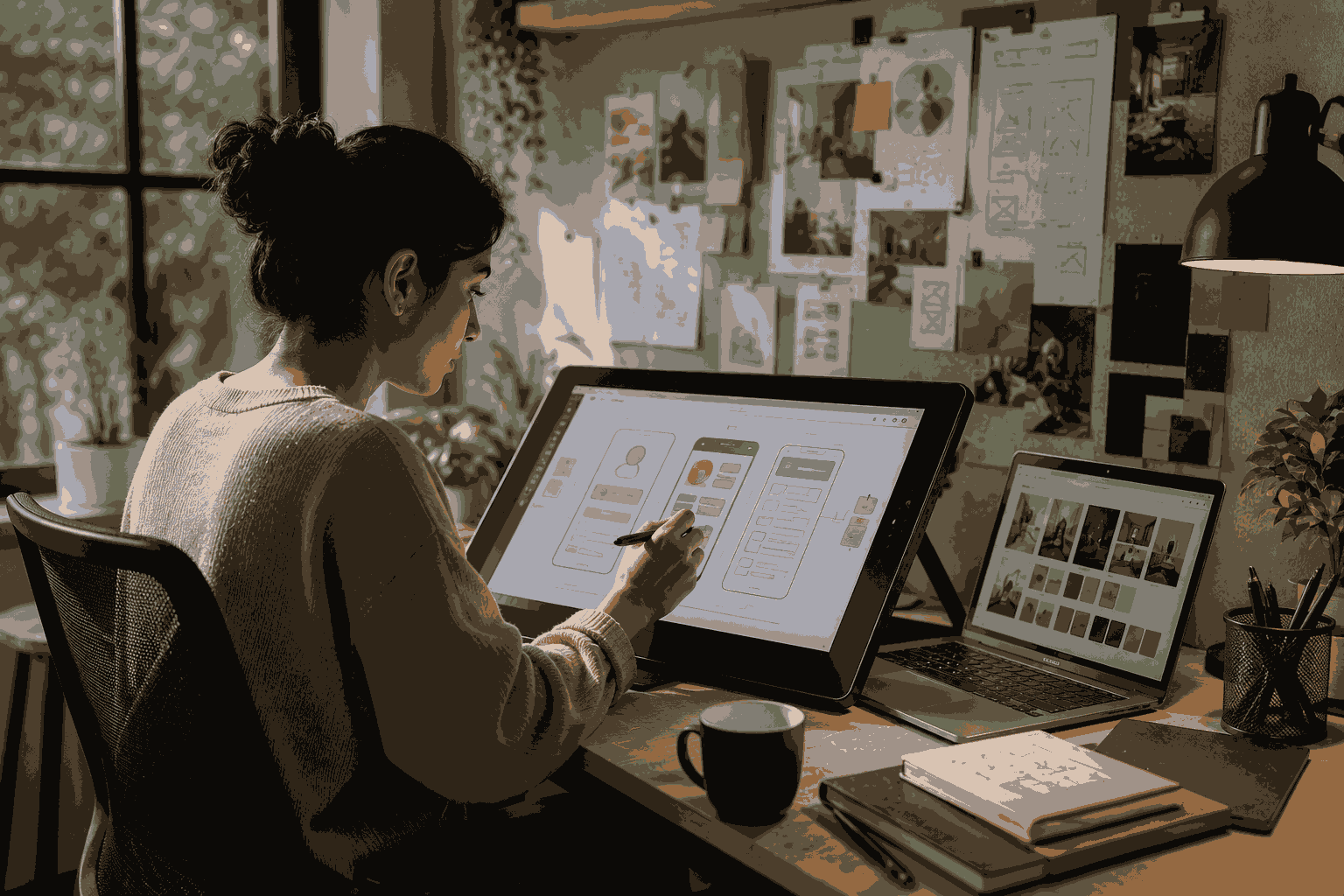 Professional learning environment for AI UX UI design courses in India