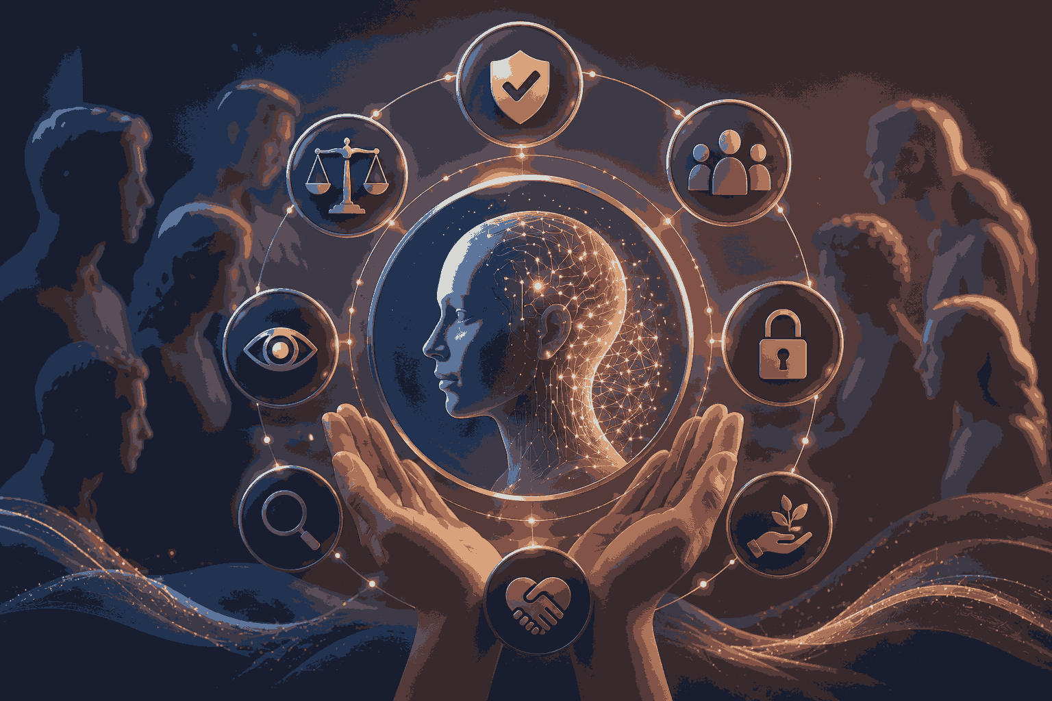 Responsible AI design promoting fairness, transparency, privacy, and ethical innovation