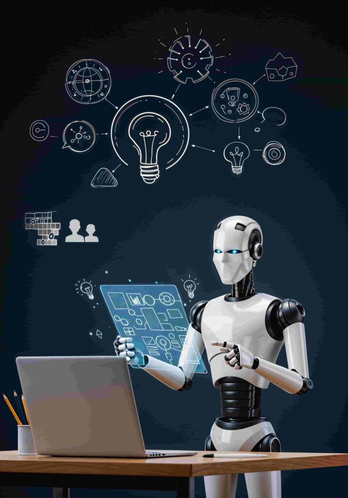 ai-robot-analyzing-data-with-futuristic-interface