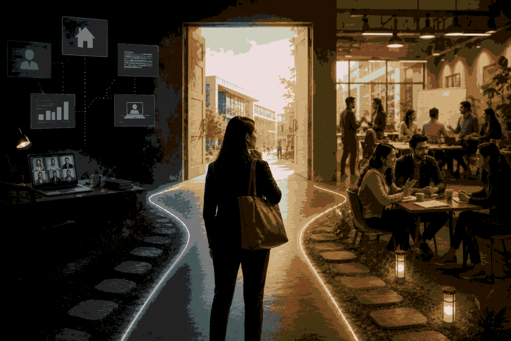 Choosing offline EMBA learning for collaboration, networking, and career growth