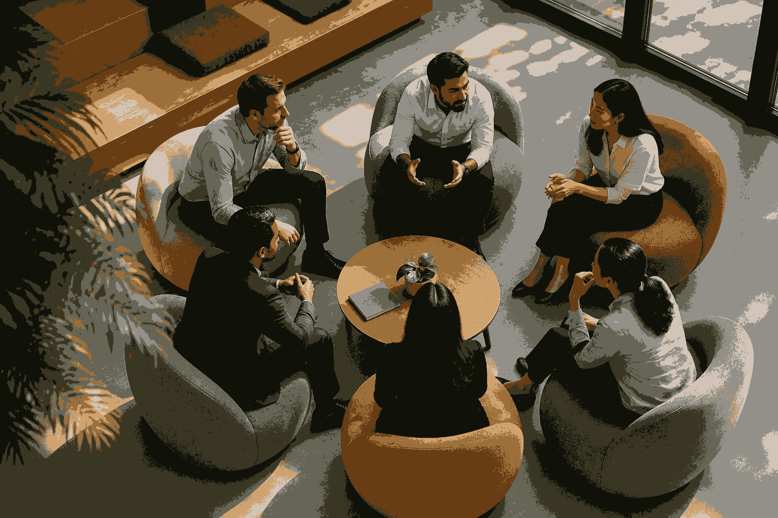In-person Executive MBA learning through collaborative classroom discussions