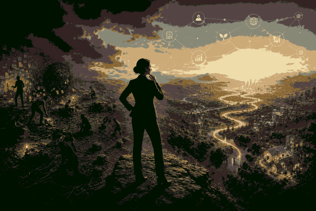 Strategic thinking helping product leaders drive innovation Illustration